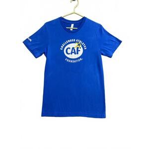 Challenged Athletes Foundation/Ossur Blue Logo T-Shirt Bella Canvas Tag Size S